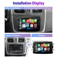 Autoradio Android pour Renault Dacia Duster Logan Sandero Lodgy Lada Xray Captur Dokker CarPlay GPS Navigation Multimédia 7" Sans Lecteur DVD