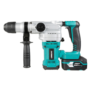 <span class=keywords><strong>Martillo</strong></span> Rotatorio SDS-Plus Inalámbrico de 20V con Motor sin Escobillas, 4.4J |   Taladro de Demolición 4 en 1 para Concreto de 26 mm con Cincel y Batería de 4.0 Ah - Product Image 1