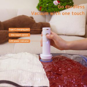 Vacuum Storage <b>Bags</b> 12 Pack With Rechargeable Pump S M L Sizes For Travel Space Saving <b>Compression</b> Suitcase Organizer - Product Image 3