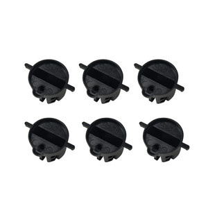 Aleta de surf Upsurf G5 Round Cup FCS negra con ranura para timón y tornillo de llave - Product Image 5