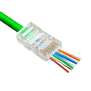 Connecteurs <span class=keywords><strong>RJ45</strong></span> Cat5e Cat6 transparents, fiches modulaires, embouts de câble <span class=keywords><strong>Ethernet</strong></span>, connecteur réseau LAN 8P8C UTP plaqué or - Product Image 3