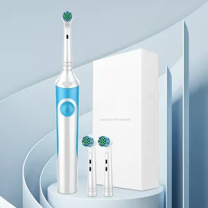 Özel yumuşak ucuz şarj edilebilir 360 döner döndür elektrikli elektronik toplu diş fırçası yetişkinler için Logo ile