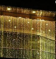 2x5m serie de luces para navidad rideau lampe guirlande blanc chaud glaçon fée décorations de noël extérieur