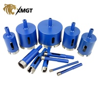 DIAMTOOL Forets diamantés segmentés à haute fréquence pour soudage, 6MM-65MM, utilisation humide ou sèche, longueur totale 98mm, pour le perçage de maçonnerie et de granit