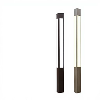 Lampe LED extérieure étanche IP66 sur poteau haut pour cour, parc et complexe résidentiel - Design carré minimaliste