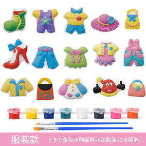 Kit Artigianale per Dipingere Statuette in Ceramica, 6 Pezzi per Confezione, Stampi in Gesso per Disegnare Bambole Fai-<span class=keywords><strong>da</strong></span>-Te - Product Image 6