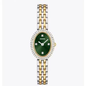 Reloj de Cuarzo Ovalado de Lujo para Mujer, Diseño Personalizable, Hipoalergénico, Acero Inoxidable, Resistente al Agua, Moda Ejecutiva - Product Image 1