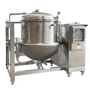 100-600 Liters Stainless Steel Industrial Large Hard Bone Pressure Kettle Boiler Cooker For Meat/Beans/Bones
