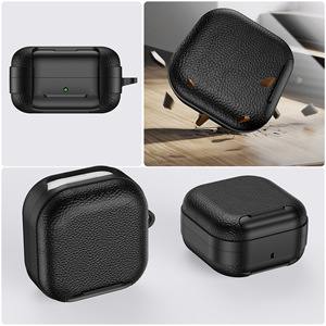 Funda para Samsung <span class=keywords><strong>Buds</strong></span> 4 con Soporte y Bloqueo, Funda Protectora de Cuero PU para Auriculares Samsung <span class=keywords><strong>Galaxy</strong></span> <span class=keywords><strong>Buds</strong></span> 4 4pro - Product Image 4