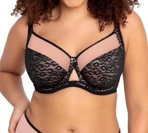 Soutien-gorge de haute qualité à bonnet complet pour femmes grandes tailles, taille britannique 34-42DD <span class=keywords><strong>E</strong></span>-F-G-H, dentelle sexy, culotte de bikini avec nœud - Product Image 2