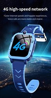 Montre connectée pour enfants Y76, 4G Netcom, carte SIM, appel vidéo, photo, positionnement multiple, appel d'urgence en un clic