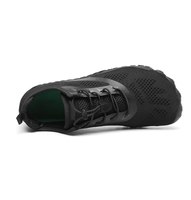 Chaussures décontractées pour hommes entièrement noires, chaussures de plage, chaussures de marche en plein air, chaussures aquatiques