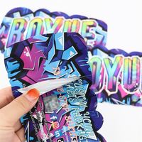 Seal Designer 3.5 Mylar Cookies Emballage en plastique petit pour beurre d'arachide haleine pochette anti-odeurs voyage Mylar sac