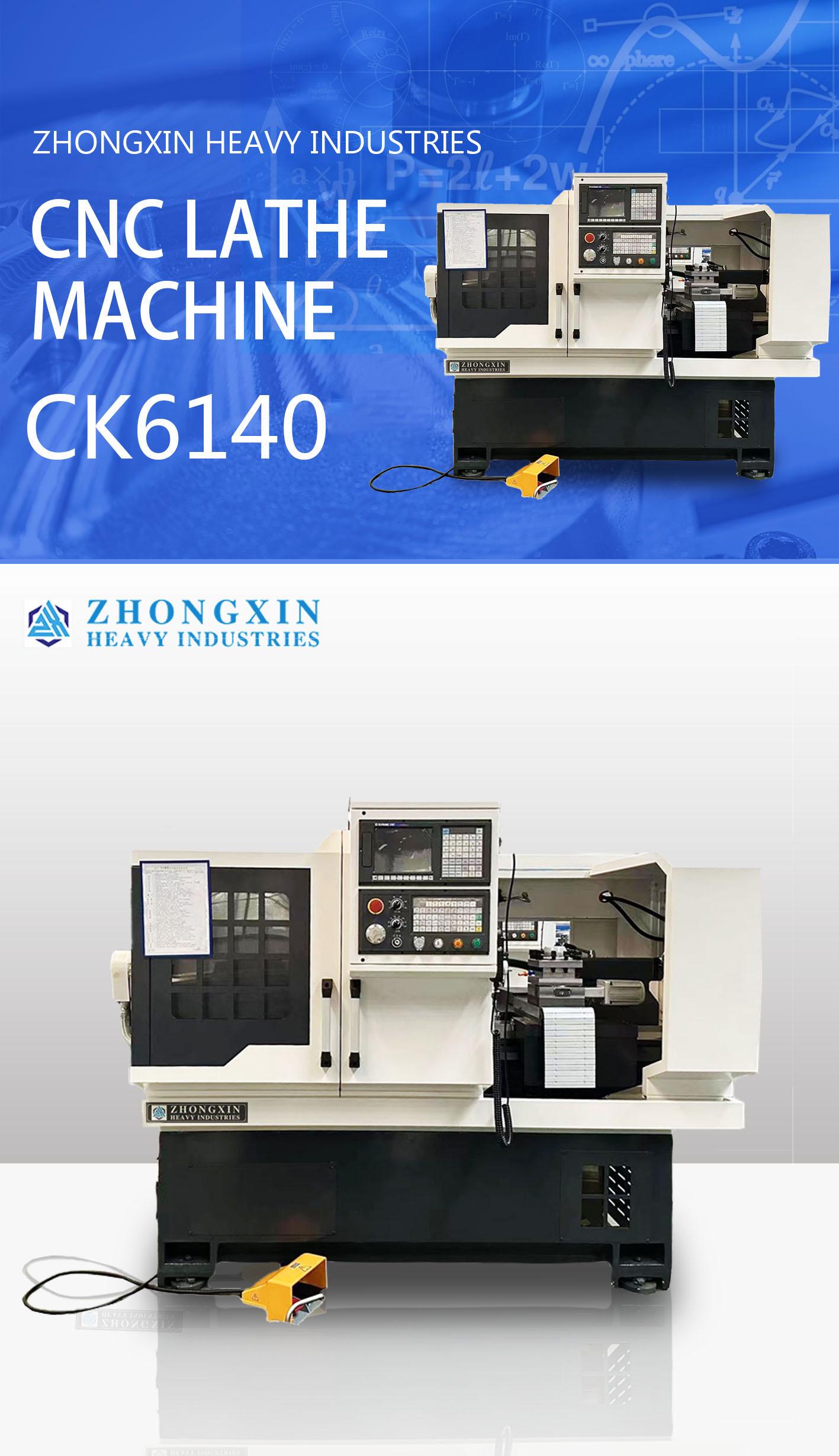 Zhongxin CK6140 Digital Multifunctional CNC Controller Precision