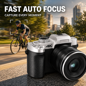 <span class=keywords><strong>Appareil</strong></span> <span class=keywords><strong>photo</strong></span> numérique 75MP 4K avec zoom optique 12X, double objectif télescopique, WiFi, autofocus, caméra selfie/vlog, capteur CMOS, écran 2-3 pouces, TF - Product Image 3