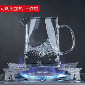 Square High Borosilicate Glass Teapot Stainless Steel Lid <b>Infuser</b> Mouth Blown Hand Made TOP Grade Multi-Capacity Eco-Friendly - Product Image 5