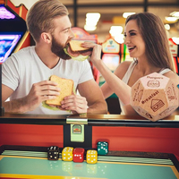 Couples jeux Sexy décision dés polyédrique jeu en bois accessoire pour graver dés Couples Date nuit dés histoire cubes