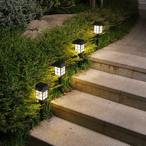 Solar Garden <b>Lights</b> Outdoor Led Waterproof Pathway Lamp For Yard Patio Lawn Decoration With Solar <b>Panel</b> And Battery Included - Product Image 2