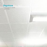 Panneaux décoratifs acoustiques et muraux en plâtre micro-perforé 3*3mm, panneaux en plâtre micro-poreux perforé en bois, Gypsun acoustique