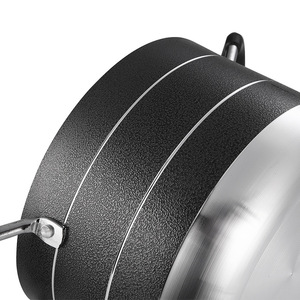 Powder Coated <b>Soup</b> <b>Pot</b> Single Bottom Nonstick Fry Pan Kitchen Cookware Set - Product Image 1
