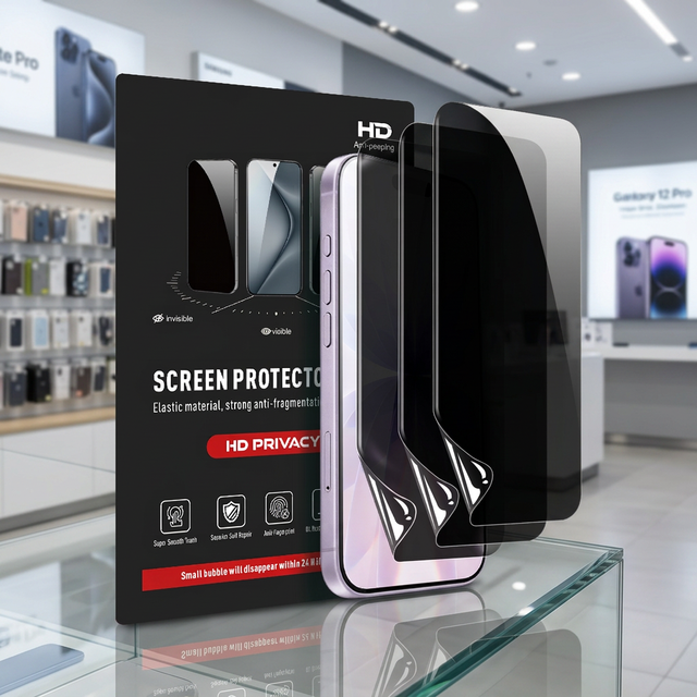 Screen Protector HD TPU UV Silicone Premium for 16 Pro Max Smartphone with Anti-Reflective & Waterproof Soft Hydrogel Film