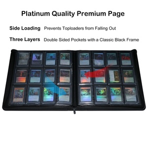 Carpeta de 12 Bolsillos para Colección de Tarjetas Coleccionables |   Álbum de Cartas Coleccionables de Cuero PU Premium con Capacidad para 480 Cartas, para Cartas Deportivas TCG - Product Image 2