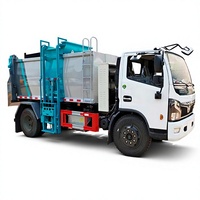 Camion de ramassage des déchets électrique écoénergétique avec réservoir en acier inoxydable hermétique pour l'assainissement municipal