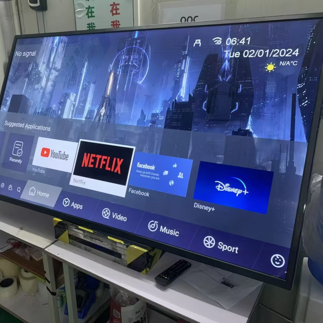 85" Smart LED 4K HDTV with for Interface for Household Use