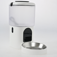 Distributeur automatique de nourriture et d'eau pour animaux de compagnie, mangeoire intelligente pour chats avec caméra, contrôle par application WiFi, système d'alimentation à double bol pour chats et chiens