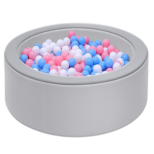 Vente en gros : Grand parc à balles en cuir facile à nettoyer pour tout-petits, pour l'intérieur et l'extérieur, avec balles en mousse souples et imperméables pour bébés - Product Image 1