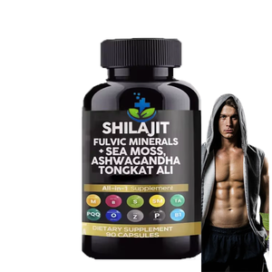 Ausreson Biologische Shilajit <span class=keywords><strong>Ashwagandha</strong></span> KSM-66 Wortel Extract Stressverlichtende Kruiden <span class=keywords><strong>Ashwagandha</strong></span> Capsules - Product Image 2