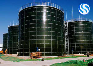 Réservoirs cylindriques en acier, épaississeurs de boues, verre fusionné au réservoir en acier - Product Image 5