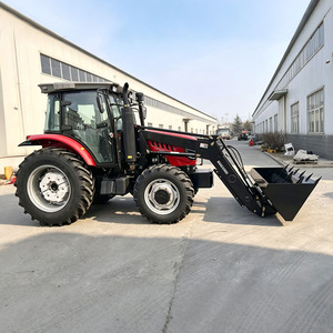 Tracteur agricole multifonctionnel 4x4 en gros, certifié CE, diesel, 60 CV, 80 CV, 100 CV, 120 CV, <span class=keywords><strong>avec</strong></span> chargeur frontal et pelle arrière en option - Product Image 1