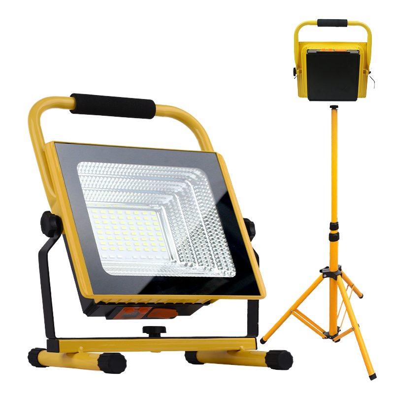 2000LUMEN COB LED Work Light Rechargeable Battery Remote Control Portable Tripod Outdoor Floodlight Camping Car Repair IP65 Ra90