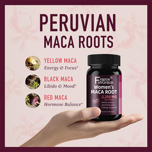 Cápsulas de Raíz de Maca 2250MG con Logotipo Personalizado para Mujeres, Soporte Extra Fuerte para la Energía y el Equilibrio Hormonal, Suplemento de Raíz de Maca para Mujeres - Product Image 3