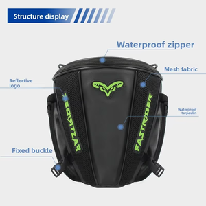 Bolsa Trasera para Motocicleta de Cuero PU Impermeable, Convertible en Bandolera y Bolso de <span class=keywords><strong>Mano</strong></span>, Resistente a Impactos, Gran Capacidad, para Asiento Trasero de <span class=keywords><strong>Moto</strong></span> - Product Image 4