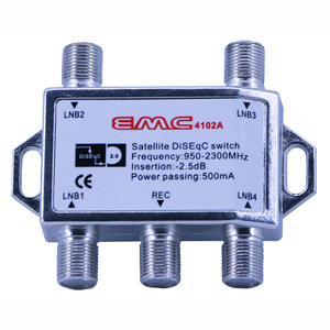 Commutateur satellite <span class=keywords><strong>4</strong></span> en <span class=keywords><strong>1</strong></span> de haute qualité <span class=keywords><strong>DiSEqC</strong></span> 2.0 EMC4102B - Product Image 3