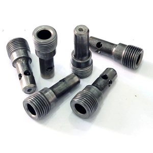 Écrou en T creux à un trou, tige de connexion à filetage externe en acier au carbone 45H Grade A, zingué, sur mesure - Product Image 4