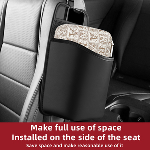 Organizador Lateral para Asiento de Coche de Cuero Genuino de Alta Calidad Marca YFL, 1-3 Compartimentos, Porta Botellas de Agua para Coche CZSNH-102104, Superventas - Product Image 3