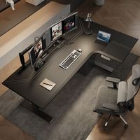 Bureau électrique moderne réglable en hauteur, ergonomique, pour travailler debout ou assis, avec moteur, pour ordinateur