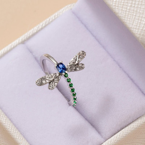 Anello con Design a Libellula, Stile Colorato, Anello da Dito per Donne - Product Image 6