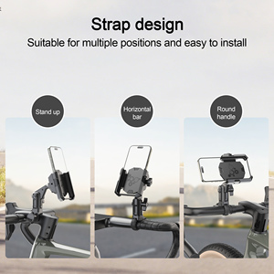 ที่วางโทรศัพท์มือถือแบบยืดหยุ่นปรับระดับได้สำหรับจักรยานเสือหมอบและจักรยานเสือภูเขา ป้องกันการสั่นสะเทือน ใช้สำหรับนำทางได้ - Product Image 5