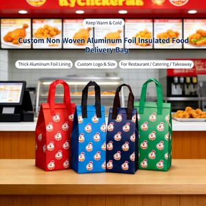 Bolsa Térmica Aislante Desechable de Tela No Tejida para Entrega Rápida de Alimentos, Comida para Llevar, Té con Leche, Bebidas, Almuerzo - Product Image 2