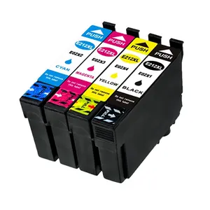 Cartucho compatível para epson, cartuchos de impressora colorida xp 212 4100 4000 wf2850, WF-2830 t212 212xl t212xl