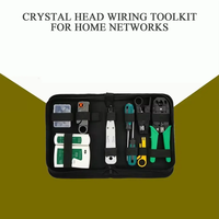 Kit complet d'outils pour câbles LAN RJ45 : Pince à sertir, testeur de réseau, outil de raccordement pour l'installation de câbles Cat5, Cat5e, Cat6, RJ11