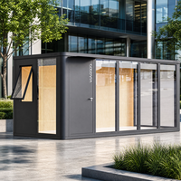 COCOVIA – Cabine de bureau préfabriquée de luxe 20 pieds, prête à l'emploi, en kit, pour bureau portable ou hôtel de villégiature