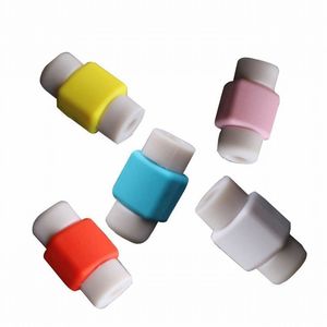 Coloré câble protecteur Silicone USB Charge fil organisateur couverture canette <span class=keywords><strong>enrouleur</strong></span> pour <span class=keywords><strong>iPhone</strong></span> téléphone portable cordon câbles de charge - Product Image 2