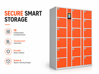 Serrure électronique intelligente à 8 portes avec écran tactile, armoire sécurisée en libre-service, étanche, certifiée CE pour centre commercial, école, bureau, salle de sport