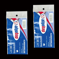 Sacs en plastique imprimés sur mesure, pochettes d'emballage transparentes en PE pour tampons de coton, impression de logo et de couleur personnalisés disponibles