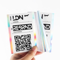 Étiquettes de numéro de série autocollantes imperméables personnalisées, étiquettes circulaires enroulables, étiquettes en PVC, étiquettes laser, autocollants avec code QR